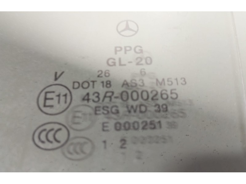 Recambio de luna trasera izquierda para mercedes-benz clase r (w251) 320 cdi l (251.122) referencia OEM IAM 642950 77271 