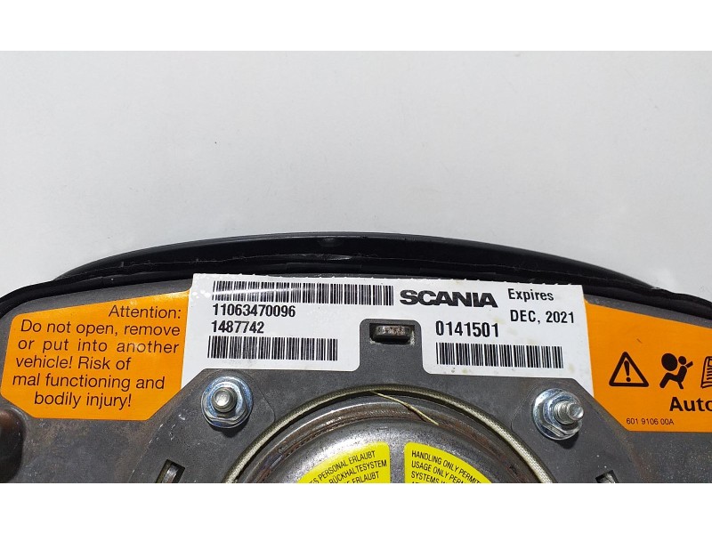 Recambio de airbag delantero izquierdo para scania serie p/g/r (l-clase) fg r620 (4x2) largo cr 19 topline referencia OEM IAM 14