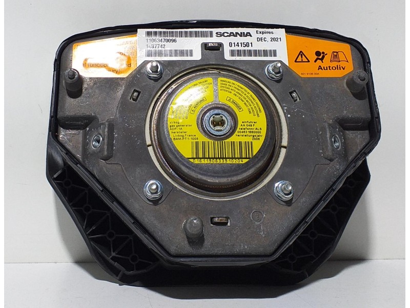 Recambio de airbag delantero izquierdo para scania serie p/g/r (l-clase) fg r620 (4x2) largo cr 19 topline referencia OEM IAM 14