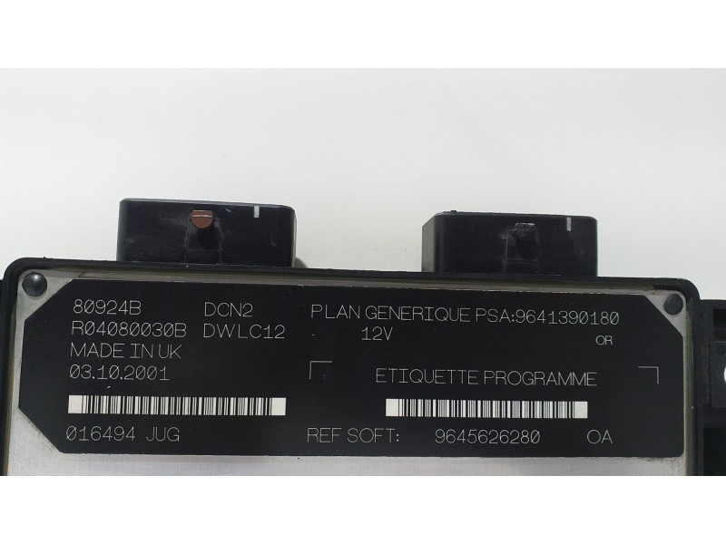 Recambio de centralita motor uce para peugeot 206 berlina x-line referencia OEM IAM 9645626280 57333 