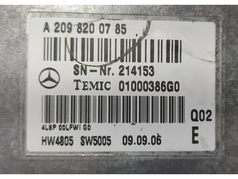 Recambio de modulo electronico para mercedes-benz clase r (w251) 320 cdi l (251.122) referencia OEM IAM A2098200785 77310 
