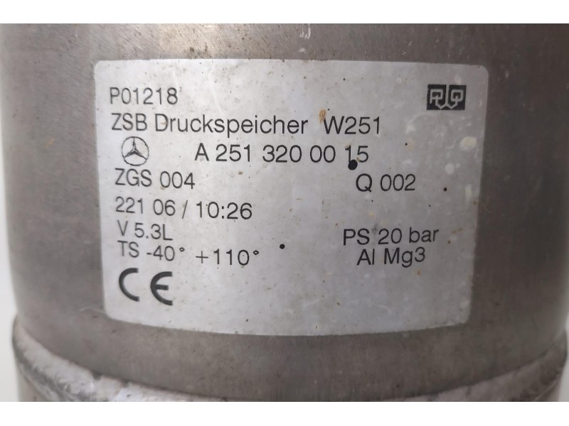 Recambio de acumulador central amortiguacion para mercedes-benz clase r (w251) 320 cdi l (251.122) referencia OEM IAM A251320001