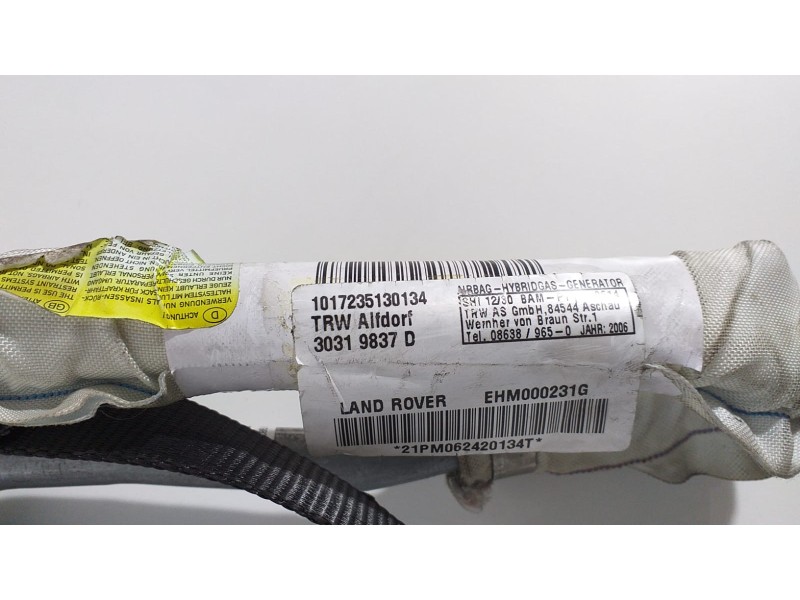 Recambio de airbag cortina delantero izquierdo para land rover range rover (lm) tdv8 hse referencia OEM IAM 30319837D 57444 
