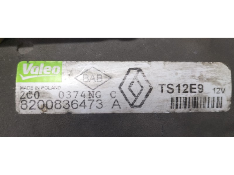 Recambio de motor arranque para renault clio iii 1.5 dci diesel fap referencia OEM IAM 8200836473 77379 