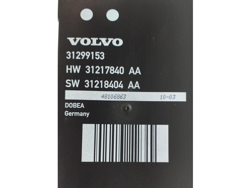 Recambio de modulo electronico para volvo xc70 kinetic awd referencia OEM IAM 31299153 65527 