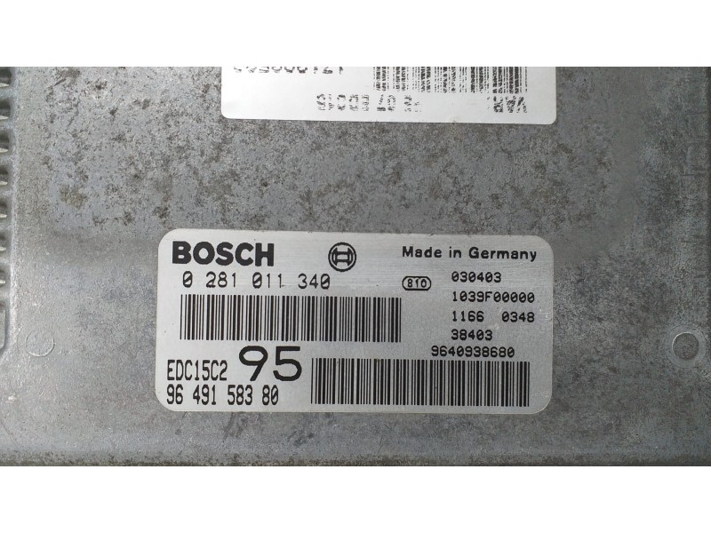 Recambio de centralita motor uce para citroën c5 berlina 2.0 hdi referencia OEM IAM 9649158380 74867 R
