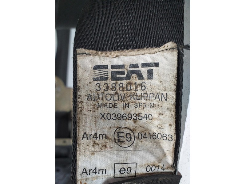 Recambio de cinturon seguridad trasero izquierdo para seat marbella ce referencia OEM IAM X039693540 65581 