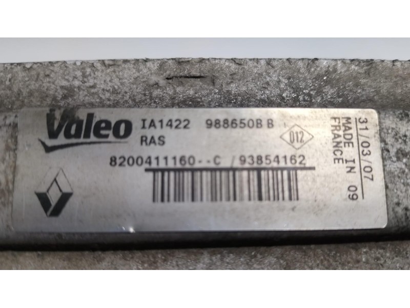 Recambio de intercooler para opel vivaro furgón/combi (07.2006 =>) combi 2.9t l1h1 referencia OEM IAM 988650B 77513 