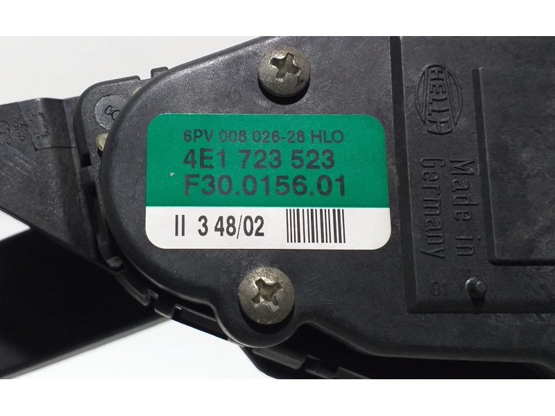 Recambio de potenciometro pedal para audi a8 (4e2) 3.7 quattro referencia OEM IAM 4E1723523 57812 