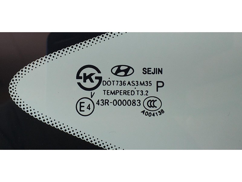 Recambio de luna custodia trasera derecha para hyundai i40 comfort referencia OEM IAM 878203Z300 75032 R