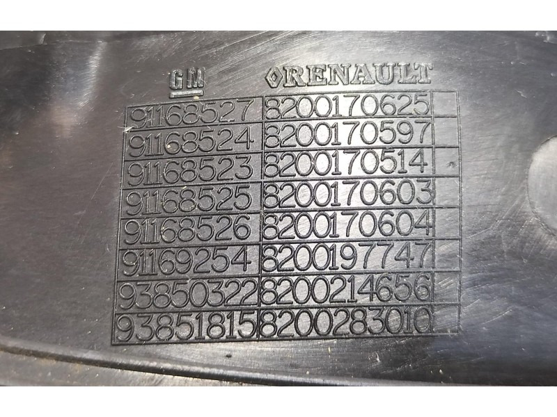 Recambio de maneta exterior delantera izquierda para opel vivaro furgón/combi (07.2006 =>) combi 2.9t l1h1 referencia OEM IAM 91