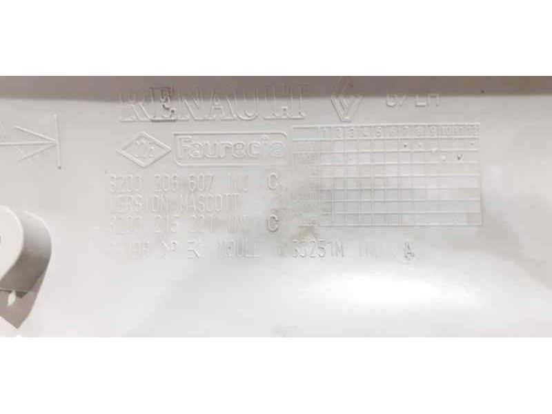 Recambio de moldura para opel movano (2004 =>) furgón largo techo elevado l3h2 3.5t referencia OEM IAM 8200206607 44918 