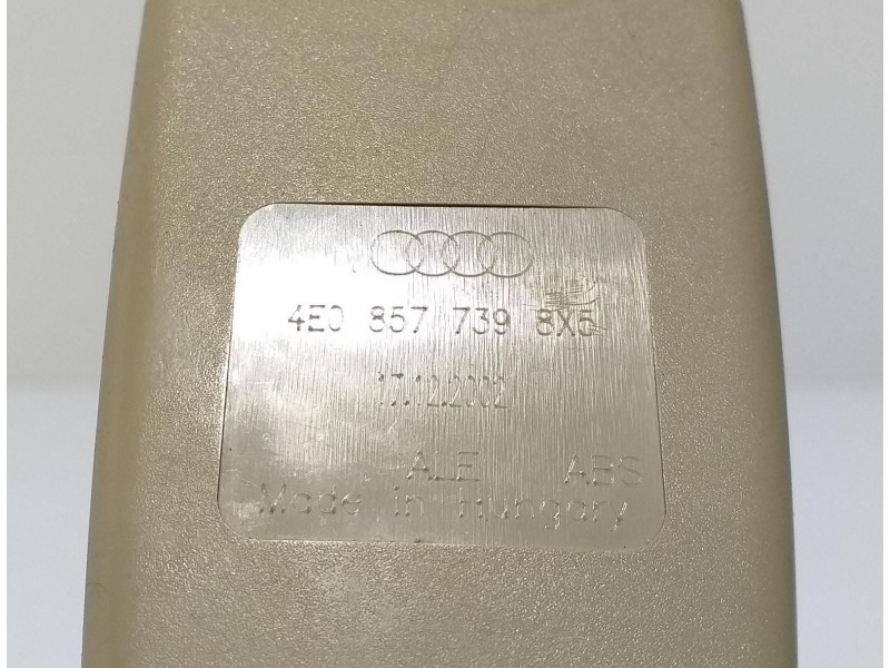 Recambio de cinturon seguridad trasero izquierdo para audi a8 (4e2) 3.7 quattro referencia OEM IAM 4E0857739 57855 