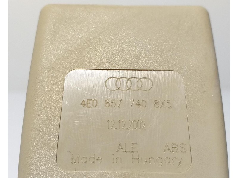Recambio de cinturon seguridad trasero derecho para audi a8 (4e2) 3.7 quattro referencia OEM IAM 4E0857740 57856 