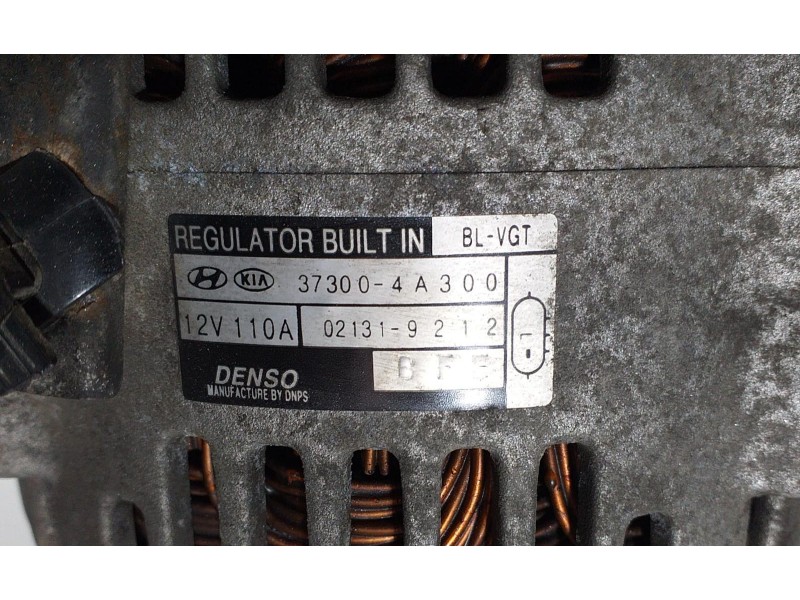 Recambio de alternador para kia sorento 2.5 crdi ex referencia OEM IAM 373004A300 65775 