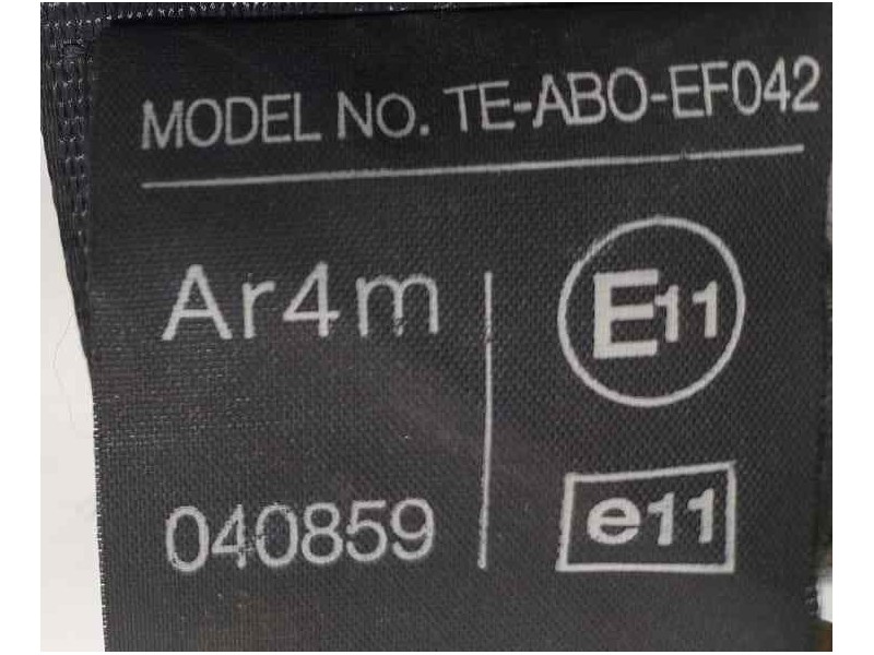Recambio de cinturon seguridad trasero derecho para toyota corolla (e12) 2.0 d-4d linea sol berlina referencia OEM IAM 733600217