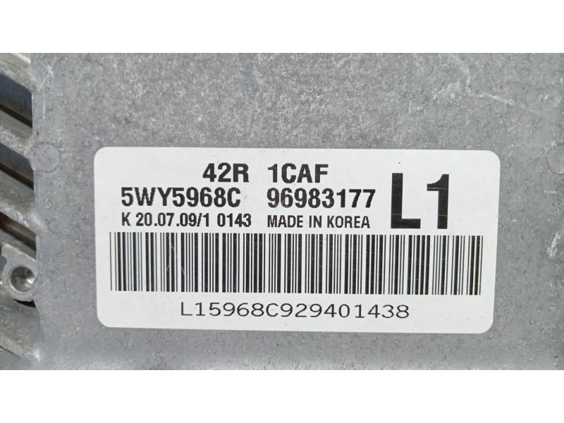 Recambio de centralita motor uce para daewoo kalos 1.2 cat referencia OEM IAM 96983177 75184 R Recambio de centralita motor uce para daewoo kalos 1.2 cat referencia OEM IAM 96983177 75184 R