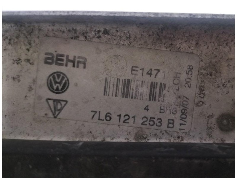 Recambio de radiador agua para volkswagen touareg (7l6) tdi v6 +motion referencia OEM IAM 7L6121253B 77608 