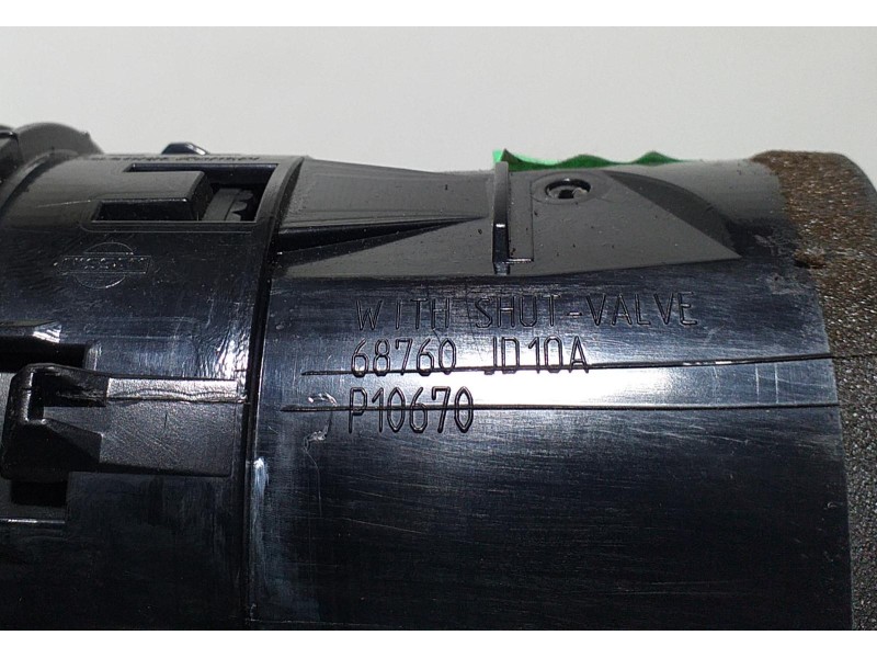 Recambio de rejilla aireadora para nissan qashqai (j10) acenta referencia OEM IAM 68760JD10A 68125 