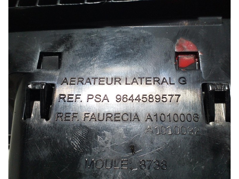 Recambio de rejilla aireadora para peugeot 407 st confort referencia OEM IAM 9644589577 68131  Recambio de rejilla aireadora para peugeot 407 st confort referencia OEM IAM 9644589577 68131