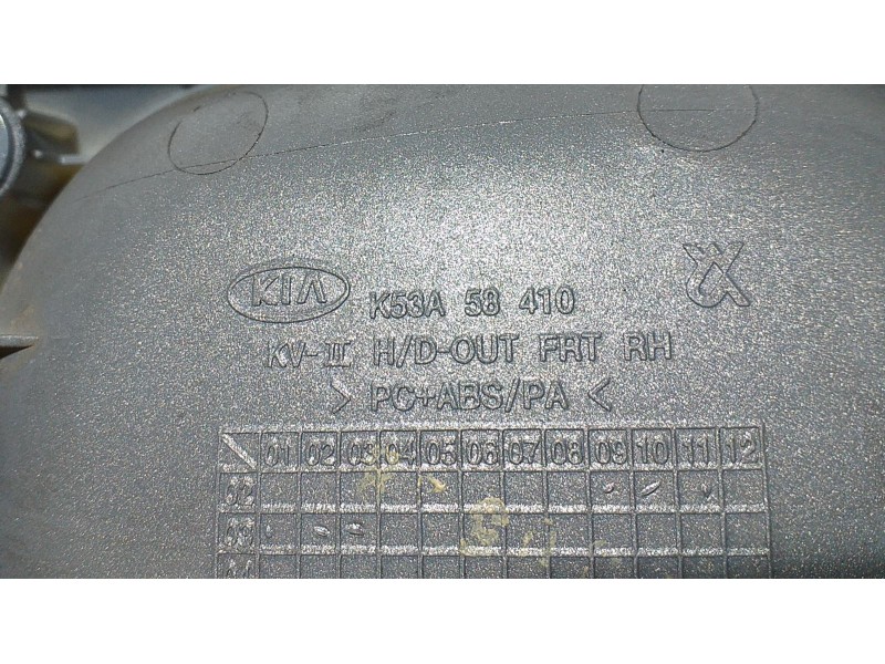 Recambio de maneta exterior delantera derecha para kia carnival ii 2.9 cdri ex referencia OEM IAM K53A58410 68142 
