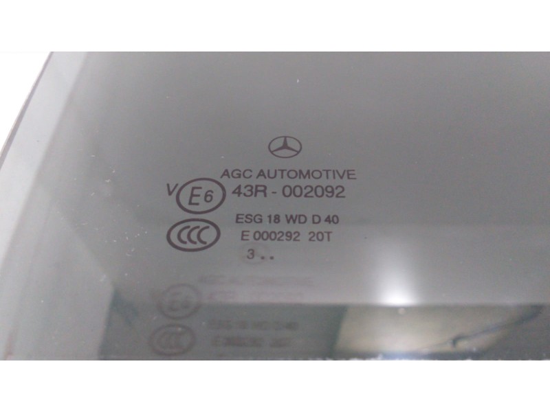 Recambio de luna trasera derecha para mercedes-benz clase e (w212) familiar 200 cdi blueefficiency (212.205) referencia OEM IAM 