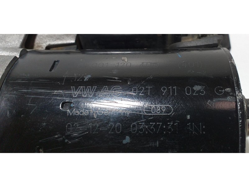 Recambio de motor arranque para seat ibiza (6l1) 1.4 16v referencia OEM IAM 02T911023G 65906  Recambio de motor arranque para seat ibiza (6l1) 1.4 16v referencia OEM IAM 02T911023G 65906