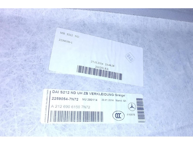 Recambio de techo interior para mercedes-benz clase e (w212) familiar 200 cdi blueefficiency (212.205) referencia OEM IAM A21269