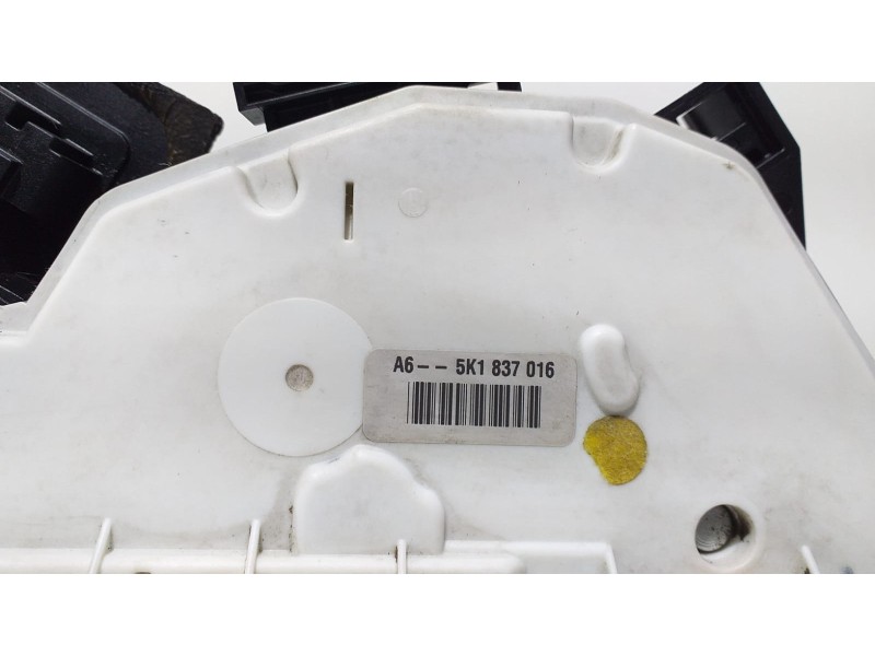 Recambio de cerradura puerta delantera derecha para volkswagen golf vi (5k1) advance referencia OEM IAM 5K1837016 68257 