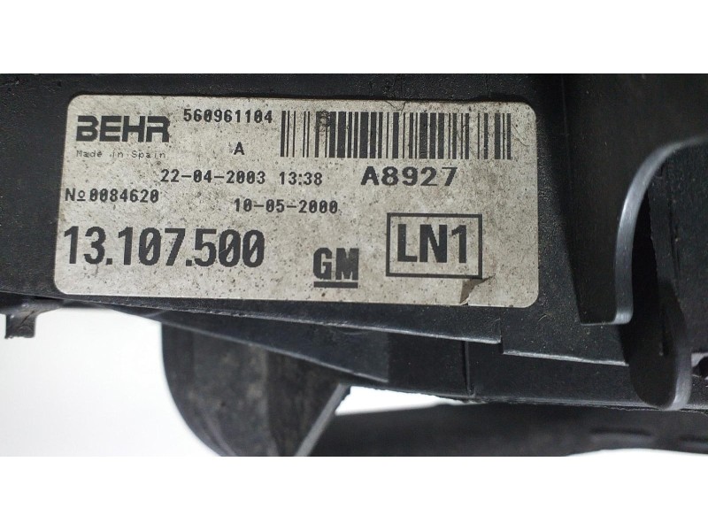 Recambio de electroventilador para opel corsa d innovation referencia OEM IAM 13107500 68386 