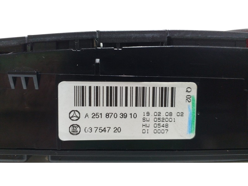 Recambio de warning para mercedes-benz clase r (w251) 500 l 4matic (251.172) referencia OEM IAM A2518703910 53436 