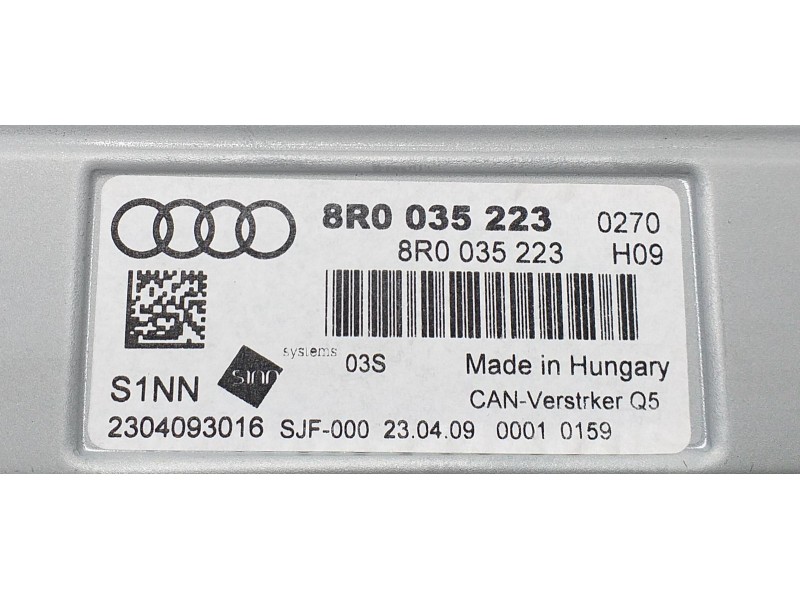Recambio de sistema audio / radio cd para audi q5 (8r) 3.0 tdi referencia OEM IAM 8R0035223 68478 
