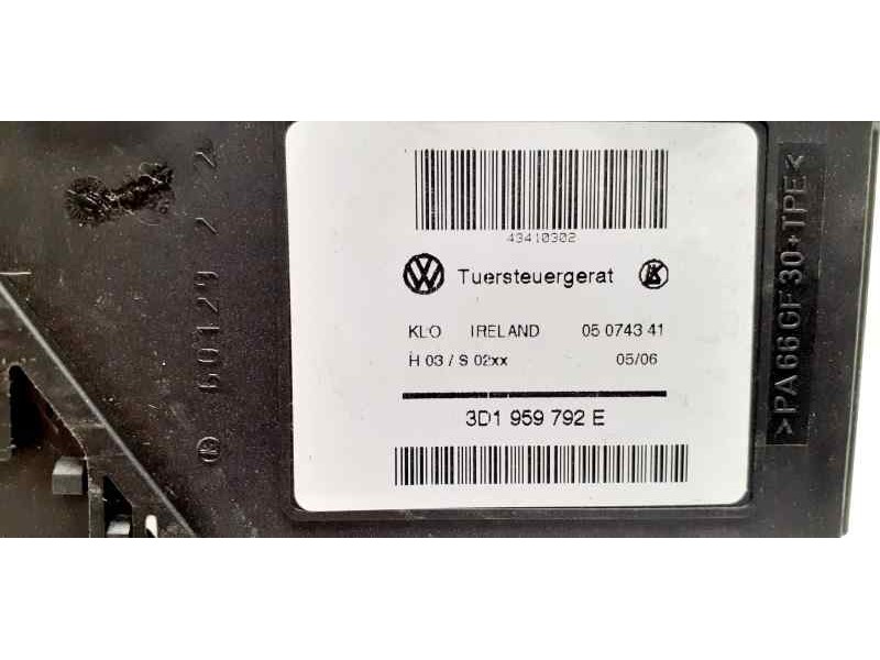 Recambio de motor elevalunas delantero derecho para volkswagen touareg (7la) tdi v6 referencia OEM IAM 3D1959792B 45436 