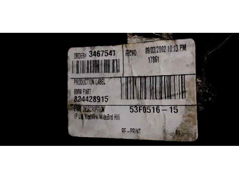 Recambio de salpicadero para bmw x5 (e53) 3.0d referencia OEM IAM 824428915 42881 