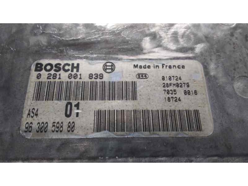 Recambio de centralita motor uce para citroën saxo 1.5 diesel referencia OEM IAM 9630059880 46015 