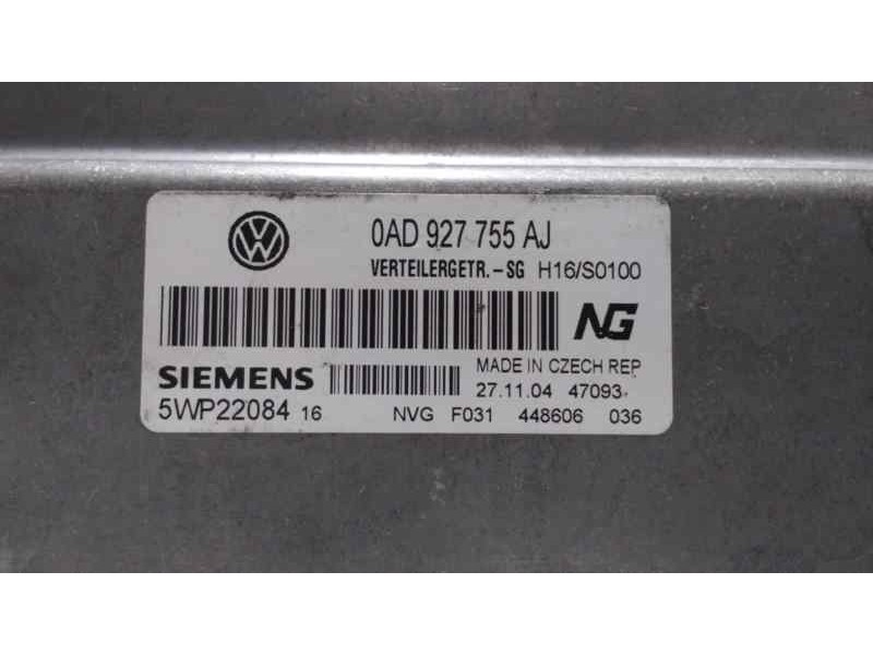 Recambio de centralita cambio automatico para volkswagen touareg (7la) tdi v6 referencia OEM IAM 0AD927755AJ 46018 