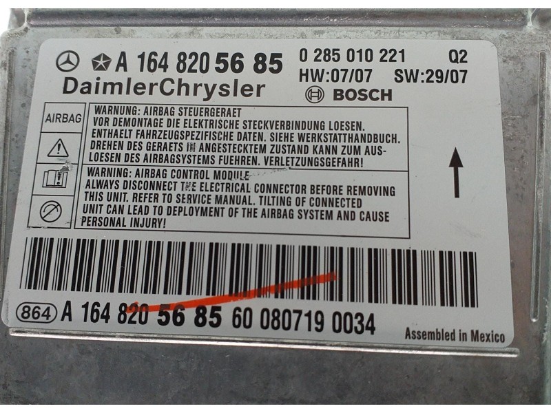 Recambio de kit airbag para mercedes-benz clase r (w251) 500 l 4matic (251.172) referencia OEM IAM A2516800587 53586 