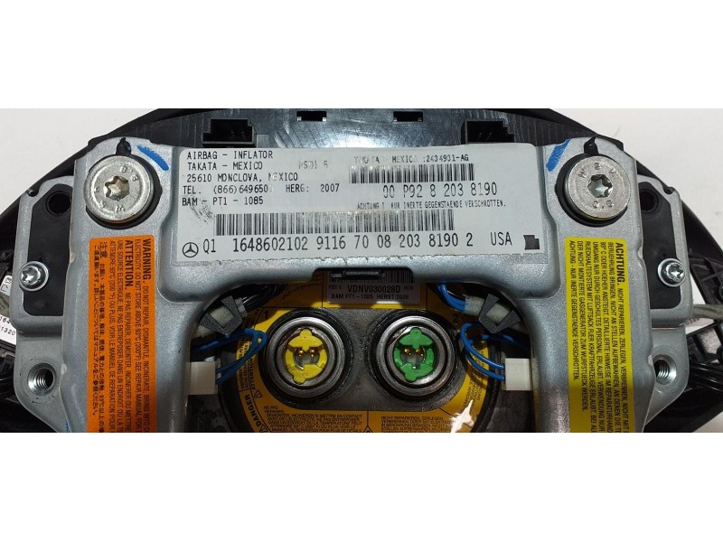 Recambio de kit airbag para mercedes-benz clase r (w251) 500 l 4matic (251.172) referencia OEM IAM A2516800587 53586 