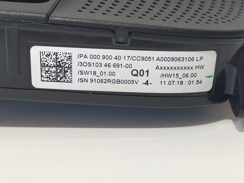 Recambio de moldura para mercedes-benz clase c (w205) familiar c 220 t d (205.214) referencia OEM IAM A0009063106LP  