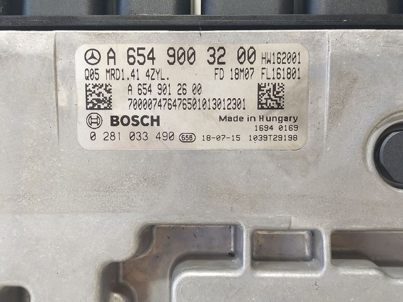 Recambio de centralita motor uce para mercedes-benz clase c (w205) familiar c 220 t d (205.214) referencia OEM IAM A6549003200  