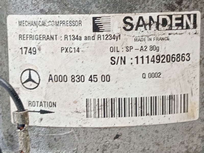 Recambio de compresor aire acondicionado para mercedes-benz clase c (w205) familiar c 220 t d (205.214) referencia OEM IAM A0008