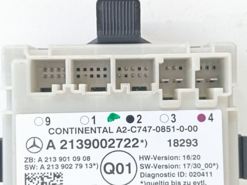 Recambio de modulo electronico para mercedes-benz clase c (w205) familiar c 220 t d (205.214) referencia OEM IAM A2139002722  