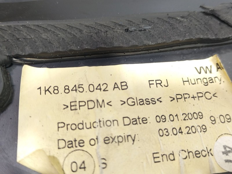 Recambio de luna custodia trasera derecha para volkswagen scirocco (137) 1.4 tsi (118kw) referencia OEM IAM 1k8845042AB  