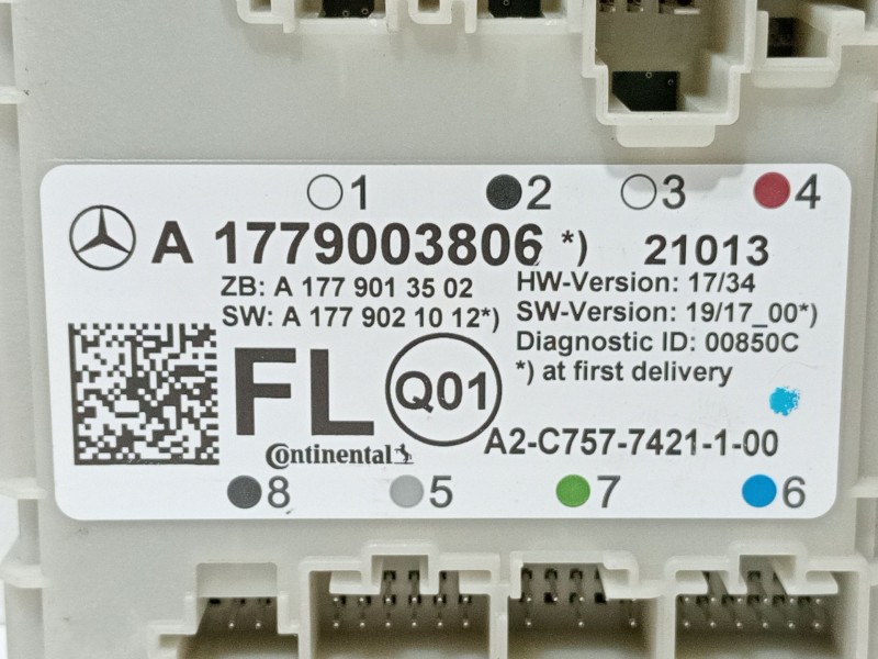 Recambio de modulo electronico para mercedes-benz clase a sedán (v177) amg a 35 4-matic (177.151) referencia OEM IAM A1779003806
