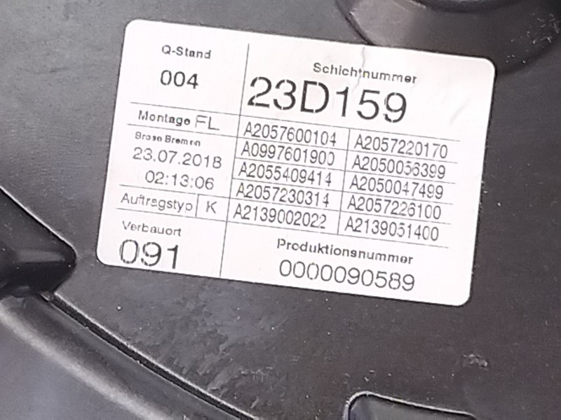 Recambio de elevalunas delantero izquierdo para mercedes-benz clase c (w205) familiar c 220 t d (205.214) referencia OEM IAM C08