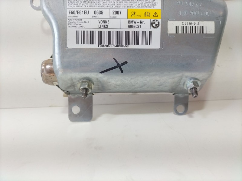 Recambio de airbag lateral delantero izquierdo para bmw serie 5 berlina (e60) 520d referencia OEM IAM 601190401F  