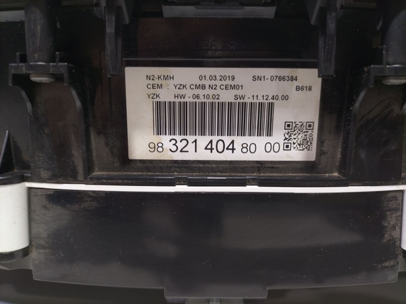 Recambio de cuadro instrumentos para citroën c3 / c3 origin iii (sx) 1.5 bluehdi 100 (sxyhyp, sxyhtu) referencia OEM IAM 9832140