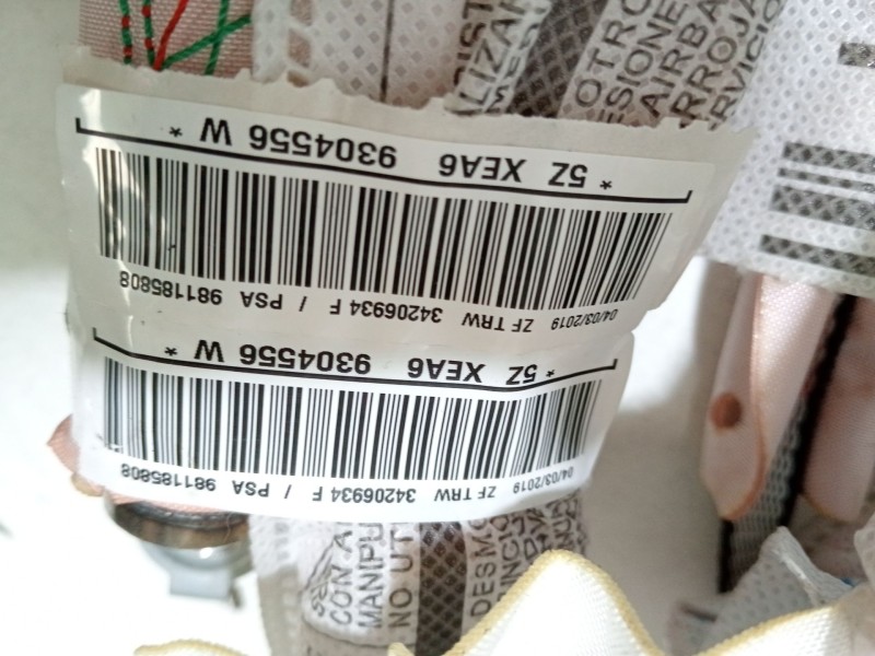 Recambio de kit airbag para citroën c3 / c3 origin iii (sx) 1.5 bluehdi 100 (sxyhyp, sxyhtu) referencia OEM IAM YHT(DV5RCF)YHY(D