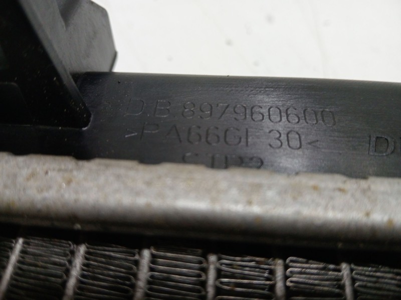 Recambio de radiador agua para fiat grande punto van (199_) 1.3 jtd multijet (199cxc1a) referencia OEM IAM 897960600  