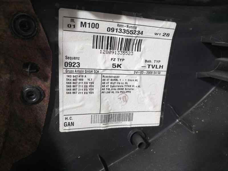 Recambio de guarnecido puerta trasera izquierda para volkswagen golf vi (5k1) advance referencia OEM IAM 5K6867211 82096 